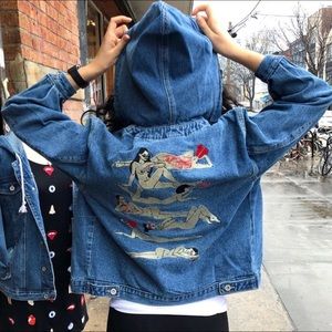 Verameat Girls Lounging Denim Jacket 1 of 100